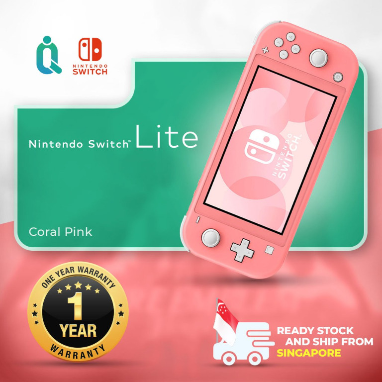 coral pink switch lite