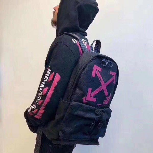 off white pink backpack