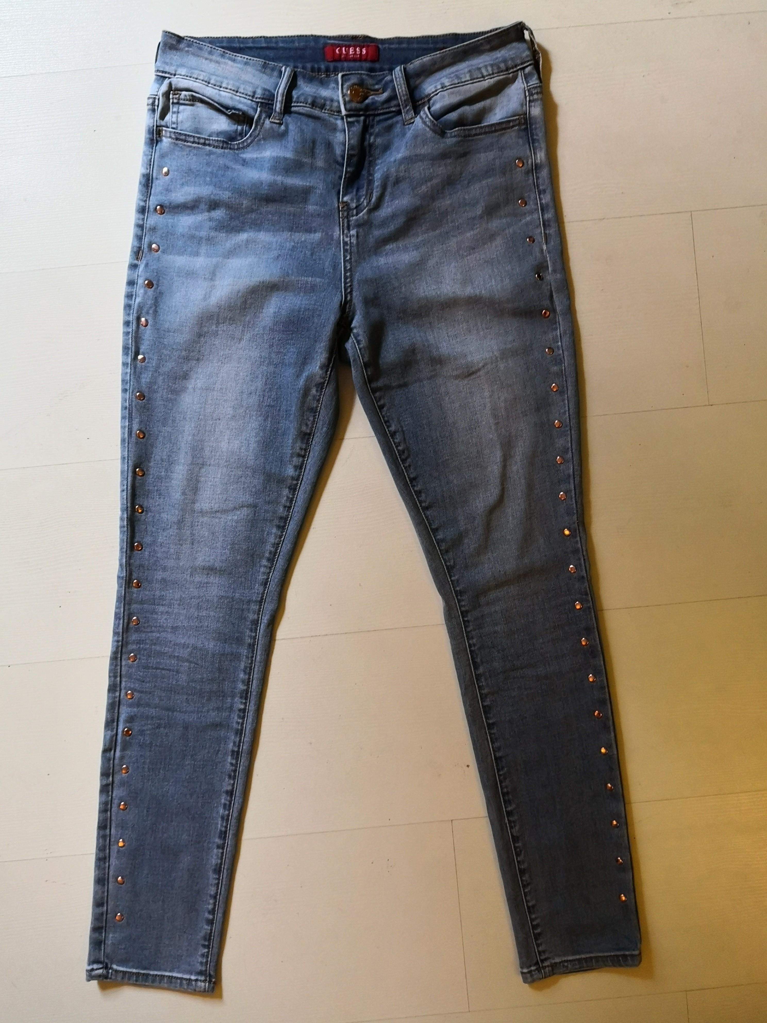 guess studded jeans