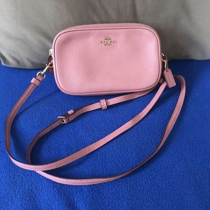 coach pink sling bag