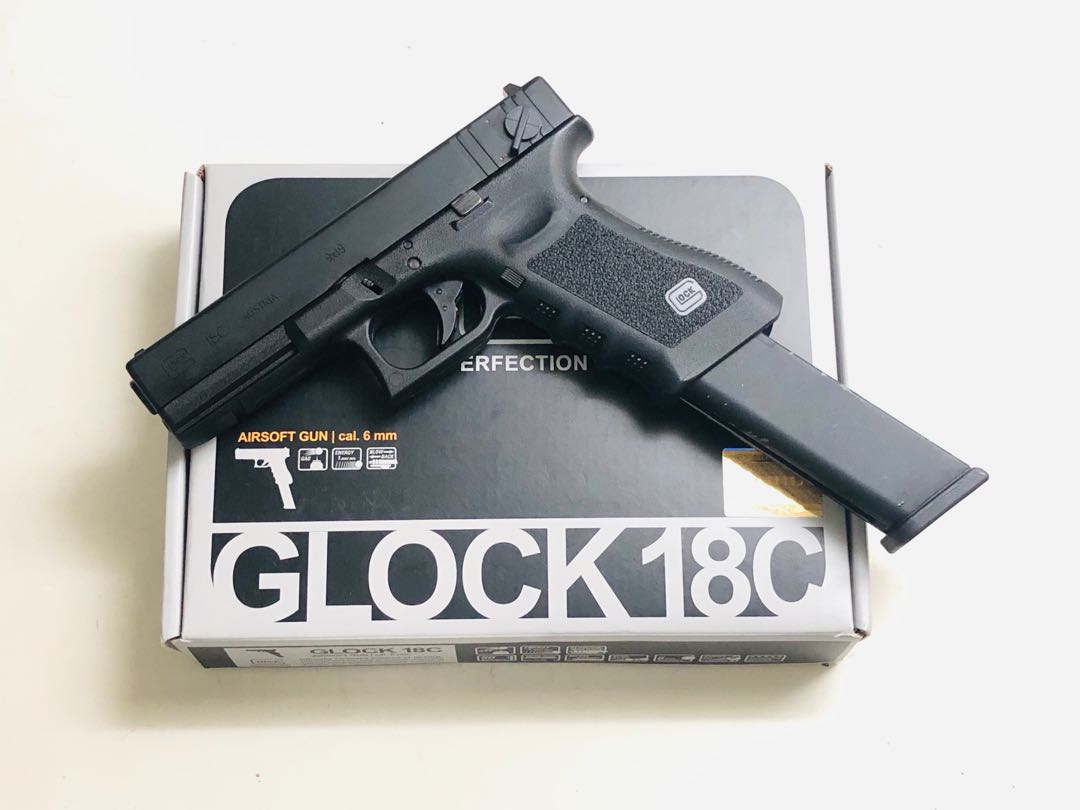 Umarex Glock 18c Select Fire Semi and Full Auto Airsoft Pistol Licensed Product by Glock on
