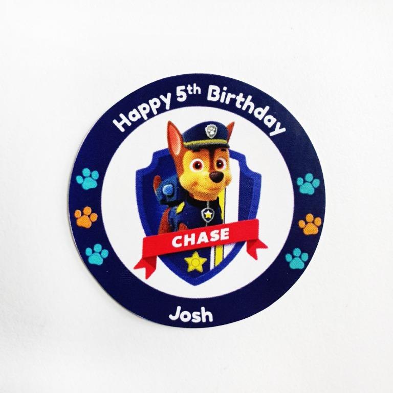 Paw Patrol Birthday Stickers, Design & Craft, Others on Carousell