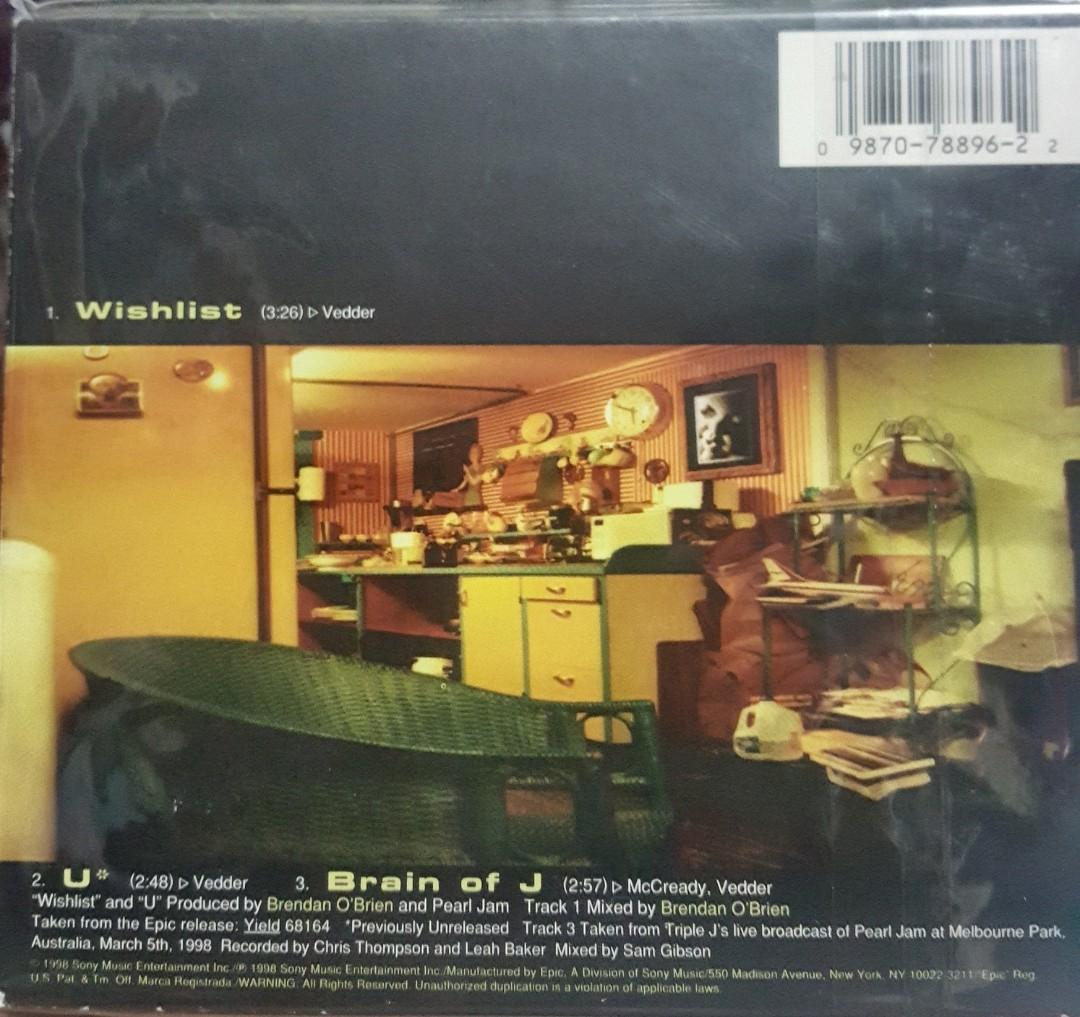 Pearl Jam - Wishlist (Category: CDs & DVDs) located in Cebu City. Submitted by g_roshamboo (Listing ID 1041055527, Image 2). Description: cd digipak single.