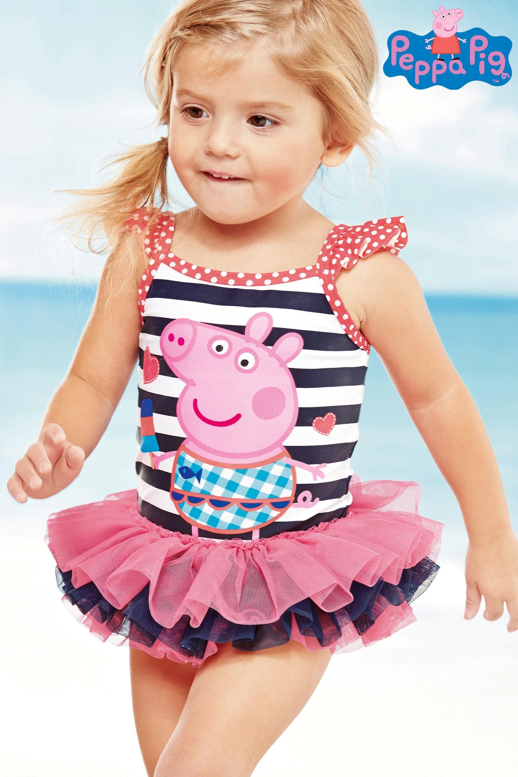 Peppa Pig Stripes Tutu Swimsuit Babies Kids Babies Kids