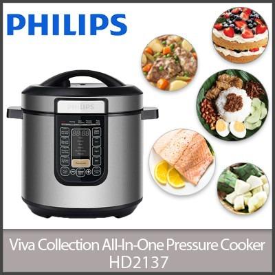 Philips HD2137 Viva Collection All In One Pressure Cooker 6 Litres 1000W TV Home Appliances Kitchen Appliances Cookers on Carousell