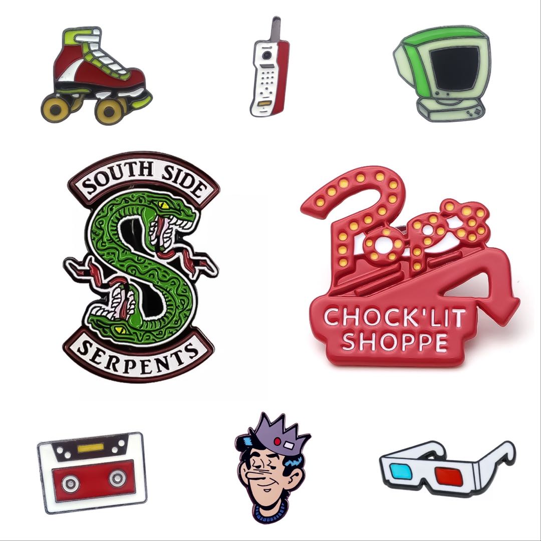 Pin Riverdale Netflix Tv Series Retro Vintage Comics 90s Style Glasses Cassette Tape Computer Skates Jughead Southside Serpents Chocklit Shoppe Pops Assorted Design Craft Others On Carousell