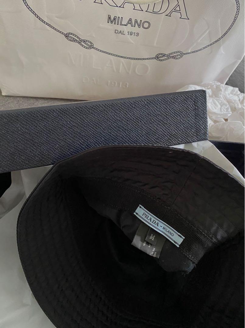A monochromatic staple 🖤 Tap to shop @prada's Bucket Hat.⁠ Photo