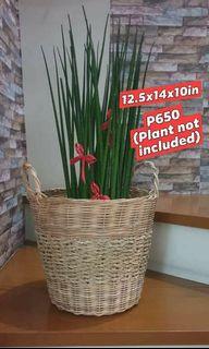 Round Rattan basket with Handle Large size