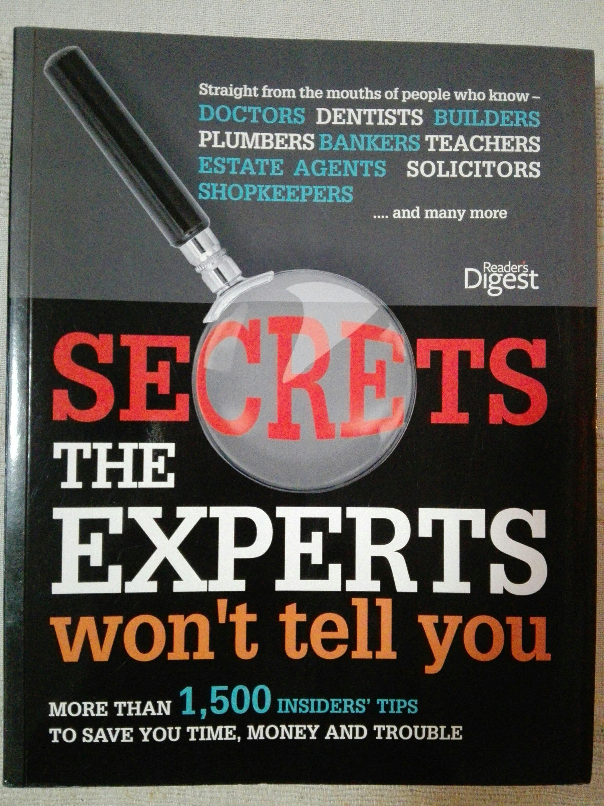 Secrets The Experts Wont Tell You, Reader Digest, Hobbies & Toys, Books