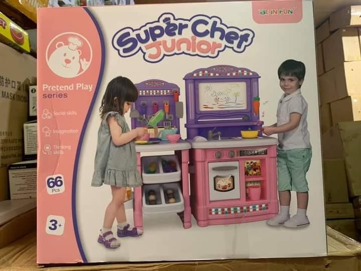 Super chef junior kitchen set pretend play toys for kids Hobbies