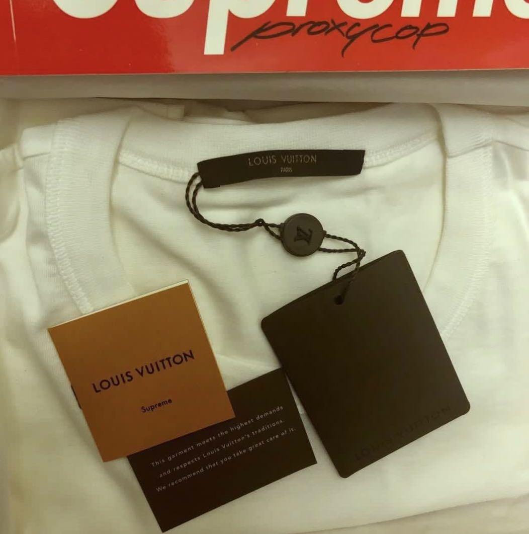 SS17 2017 Supreme LV Louis Vuitton Box Logo Tee Shirt Size 5L (FITS XL)