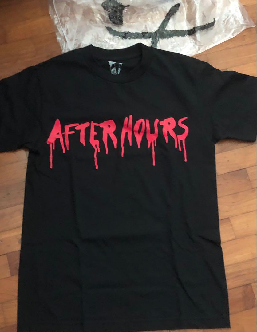 The weeknd x vlone after hours blood drip tee stores sale