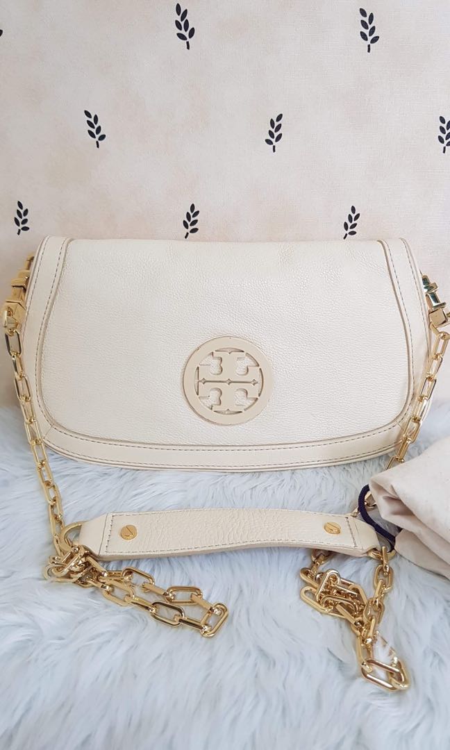 white tory burch bag