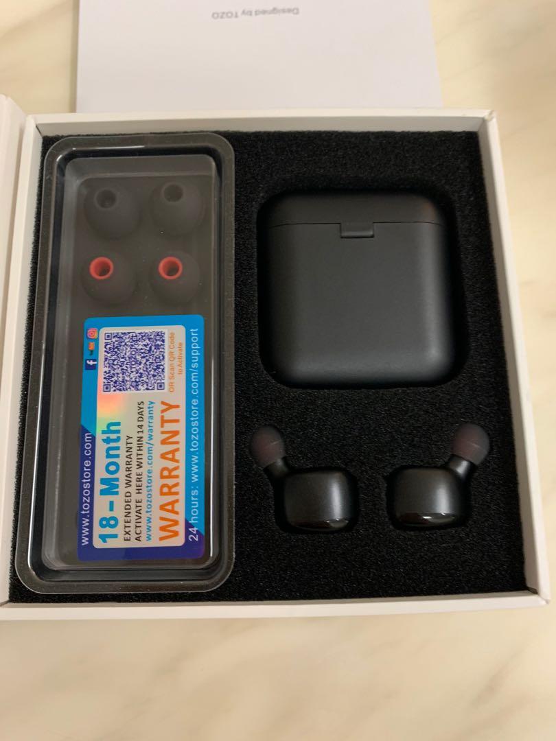tozo earbuds volume control
