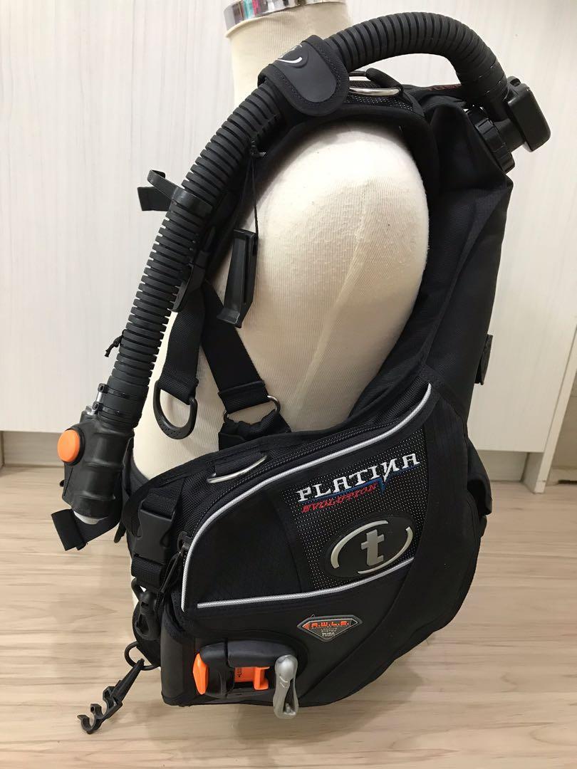 Tusa Platina Evolution BCD 99%近全新有快卸配重袋SIZE M 潛水BC 