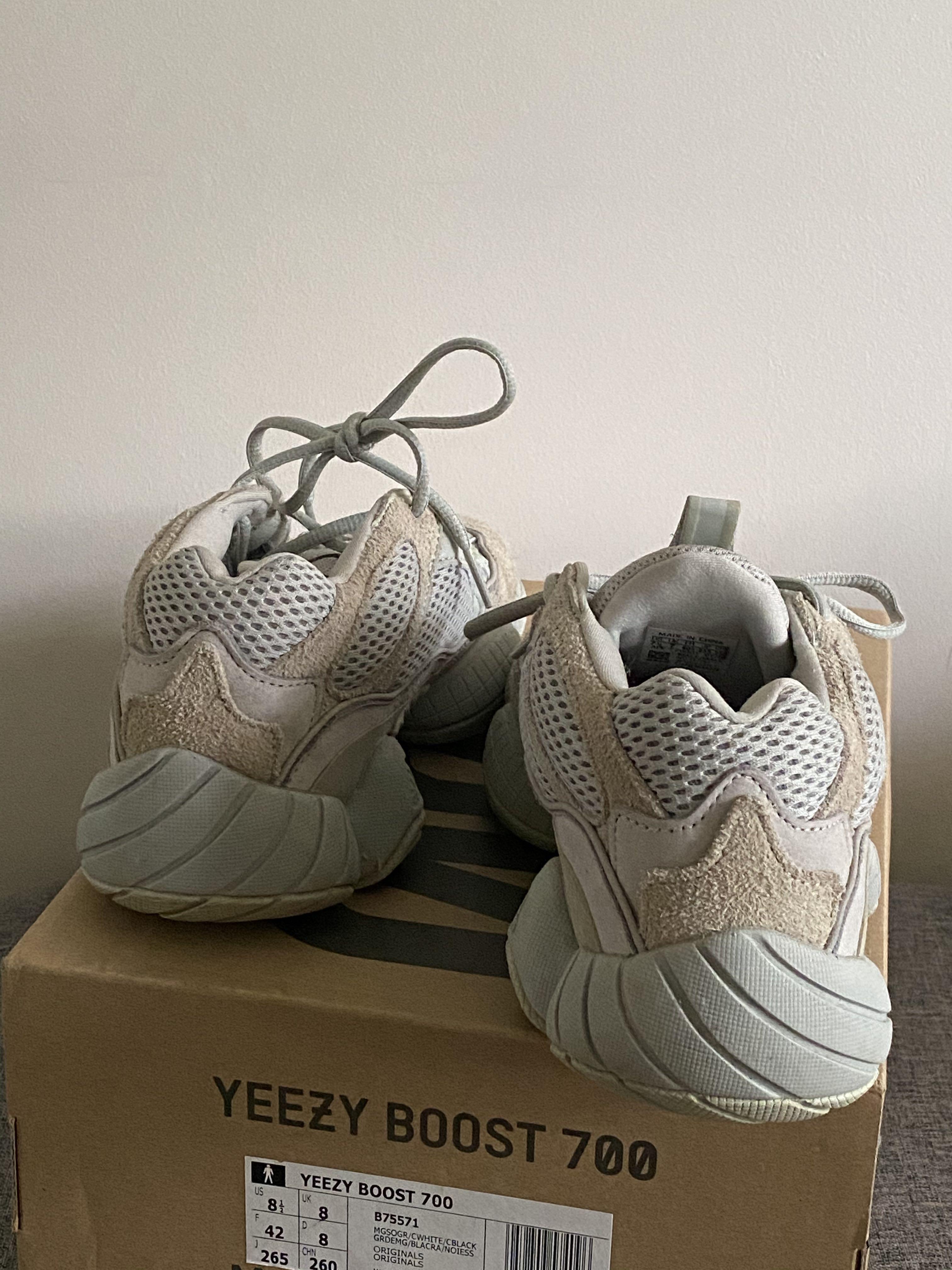 UK7 EURO 40 Adidas Yeezy 500 Salt Men s Fashion Footwear