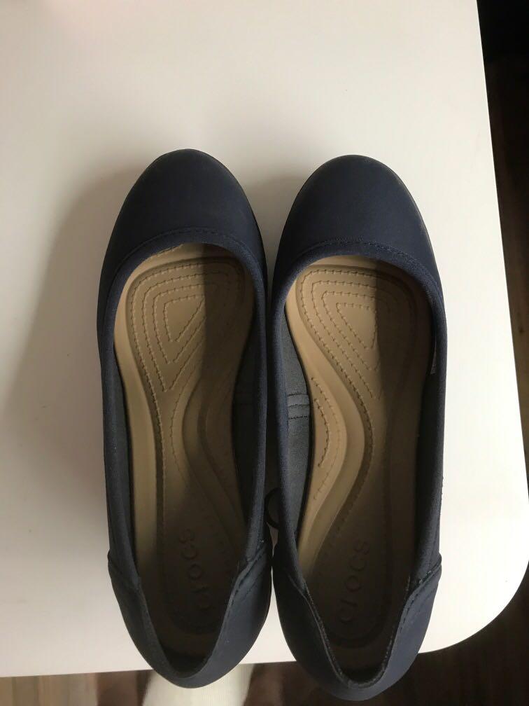 navy wedge womens shoes