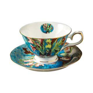 Van Gogh - Vase w/ Gladioli & Chinese Asters (Tea Cup & Saucer Set)