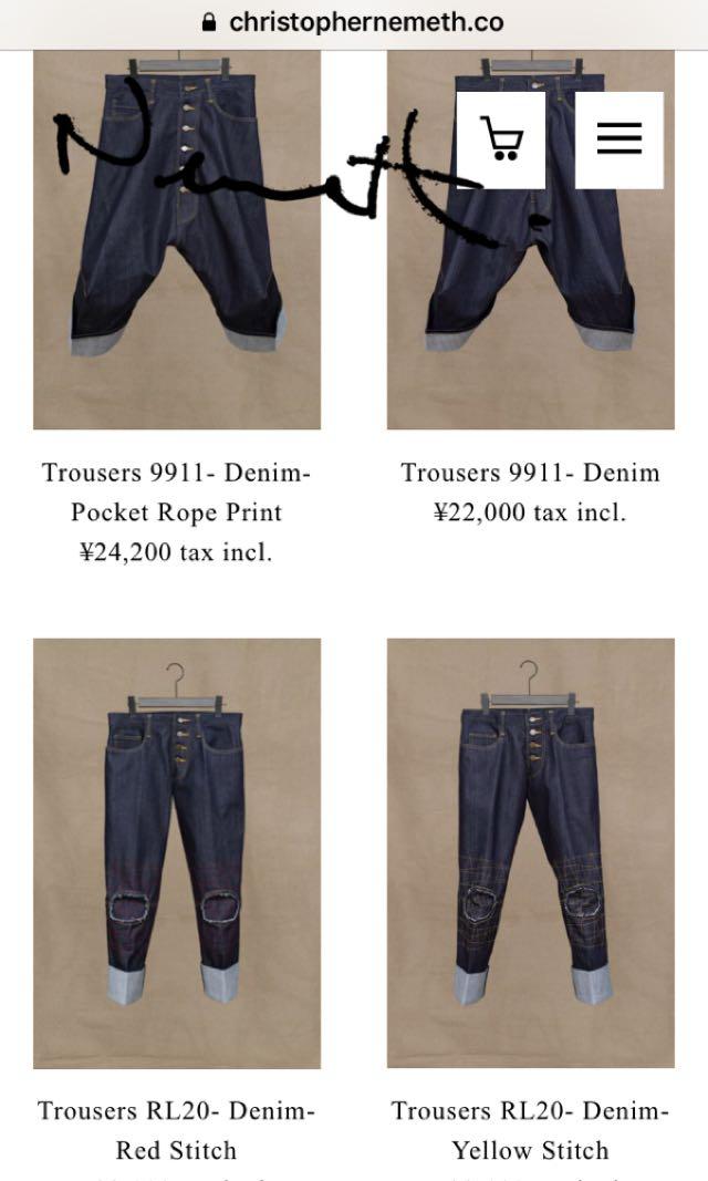 90s Vintage Christopher Nemeth Pants With Wrap 