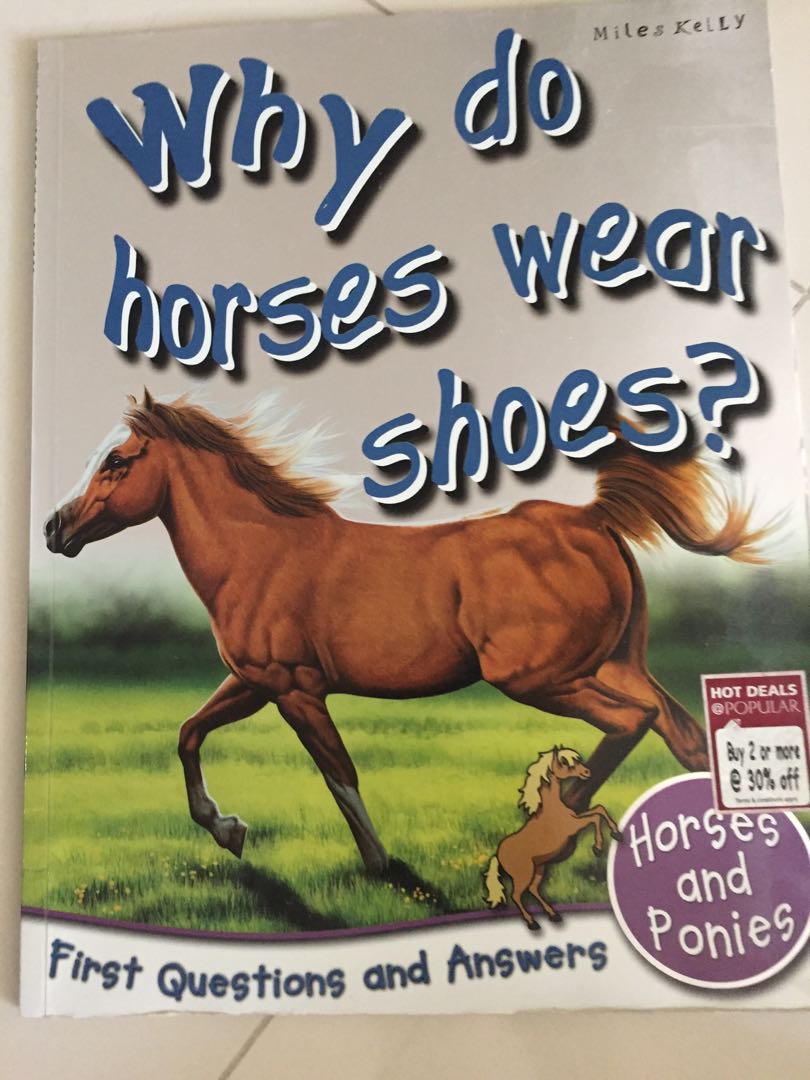 Why Do Horses Wear Shoes Books Stationery Children S Books On Carousell - books kinokuniya the ultimate roblox book an unofficial guide