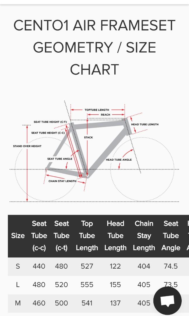 Wilier best sale size chart