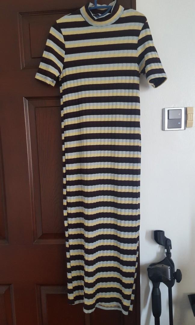 Zara trafaluc hot sale striped dress