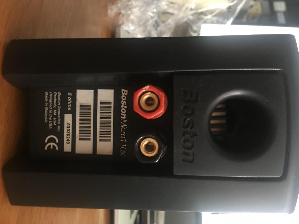 1 pair of Boston Micro 110X Satellite Bookshelf Speakers