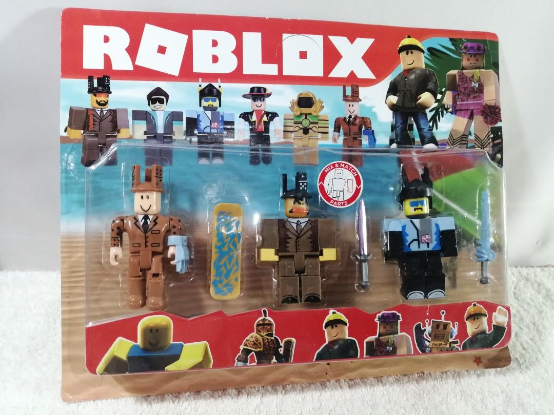 3 Pcs Classic Roblox Figure Toys Carded Toys Games Toys On Carousell - roblox noob attack mech mobility head