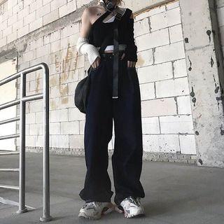 超寬鬆復古牛仔褲