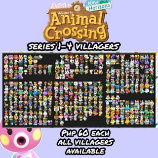 Animal Crossing Series 1 - 4 Villagers / Dreamies - not physical amiibo