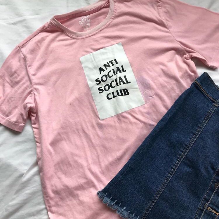 anti social social club pink