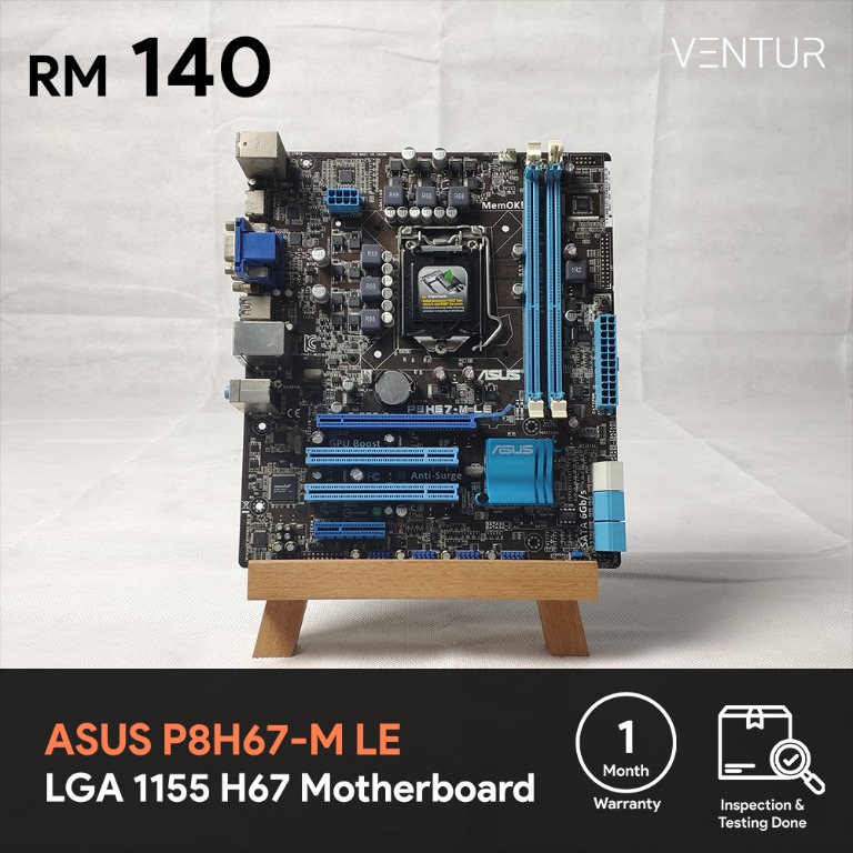 ASUS P8H67-M LE Motherboard - Refurbished, Computers & Tech, Parts ...