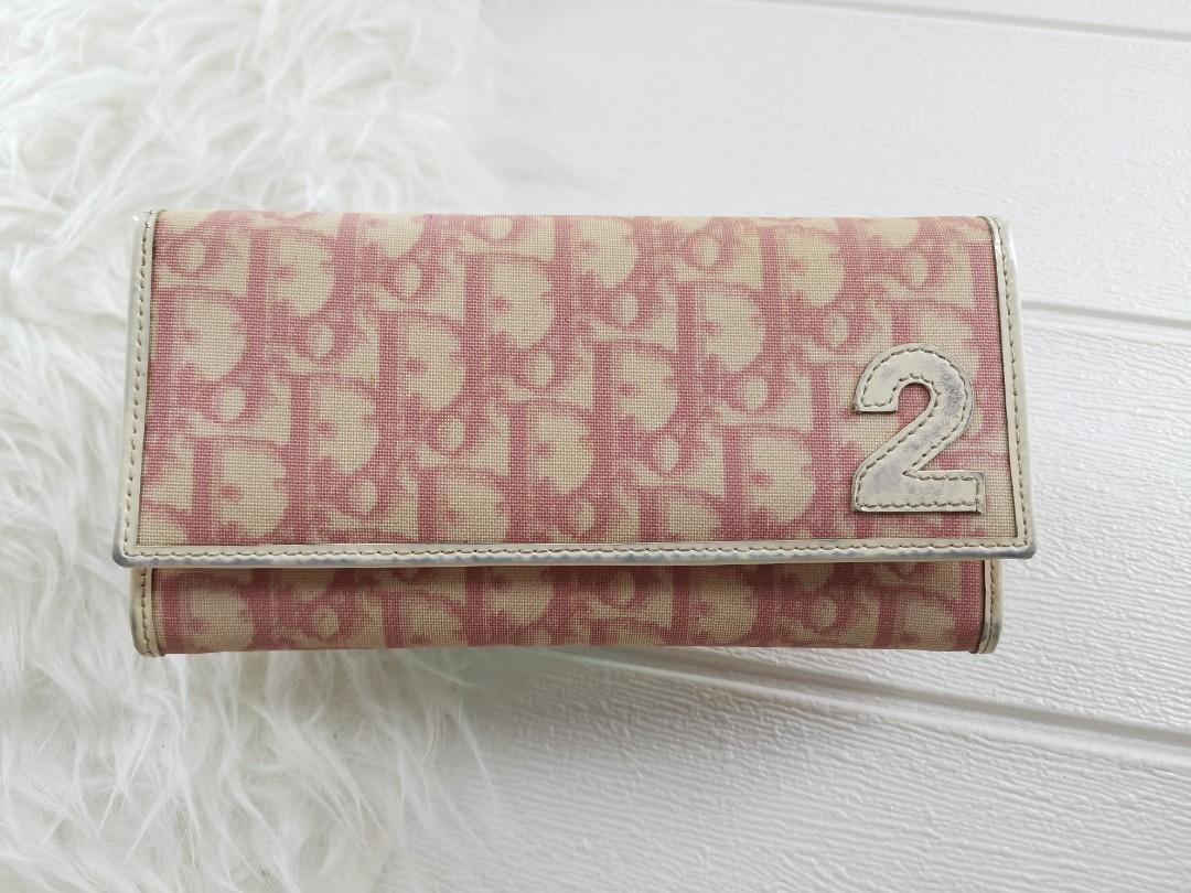 Dior Pink Monogram Trotter Compact Wallet 117da76 at 1stDibs