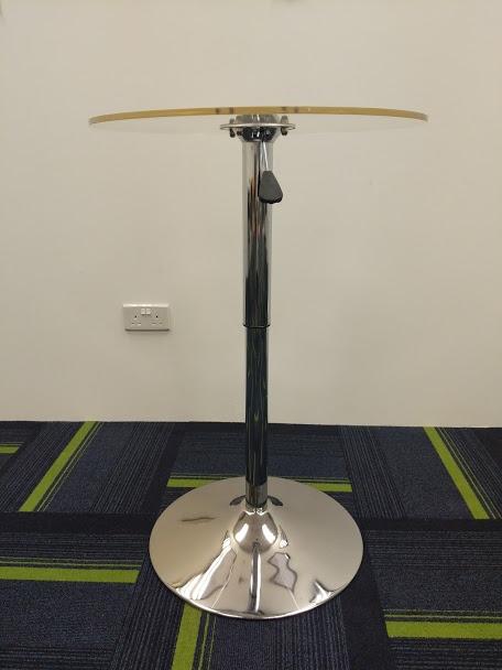 Bar table, acrylic, transparent, Furniture, Tables & Chairs on Carousell