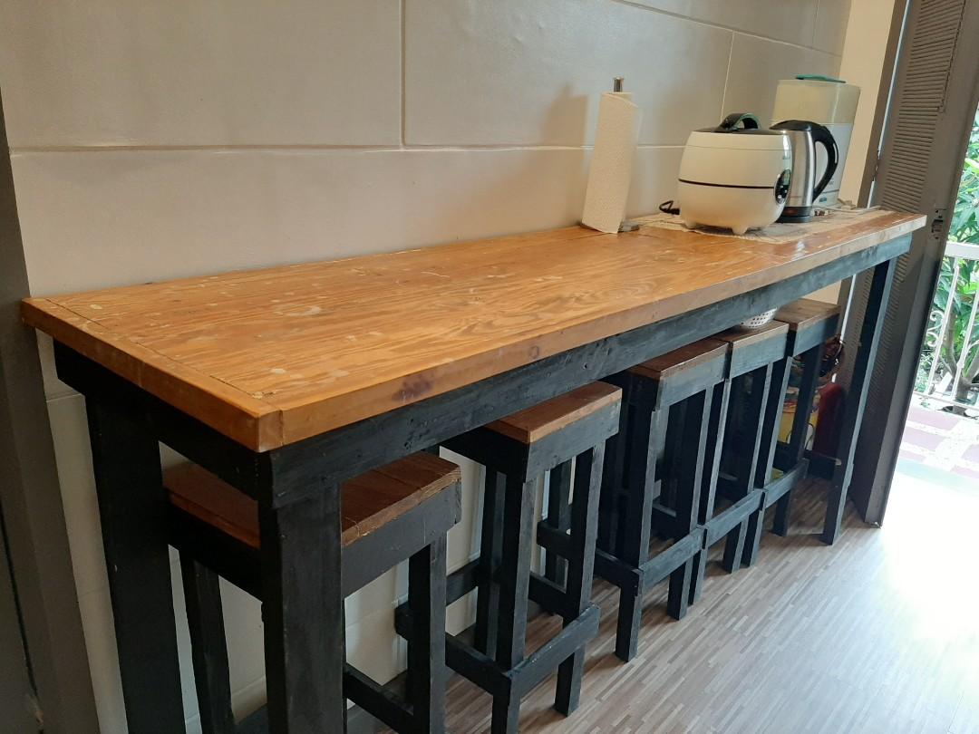 High table hotsell with high chairs