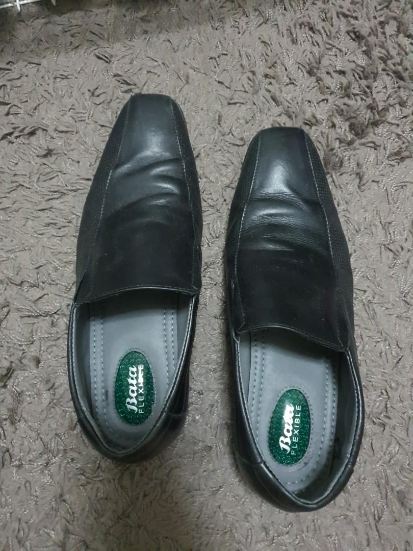 bata flexible leather shoes