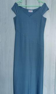 BENET Silvery blue evening gown