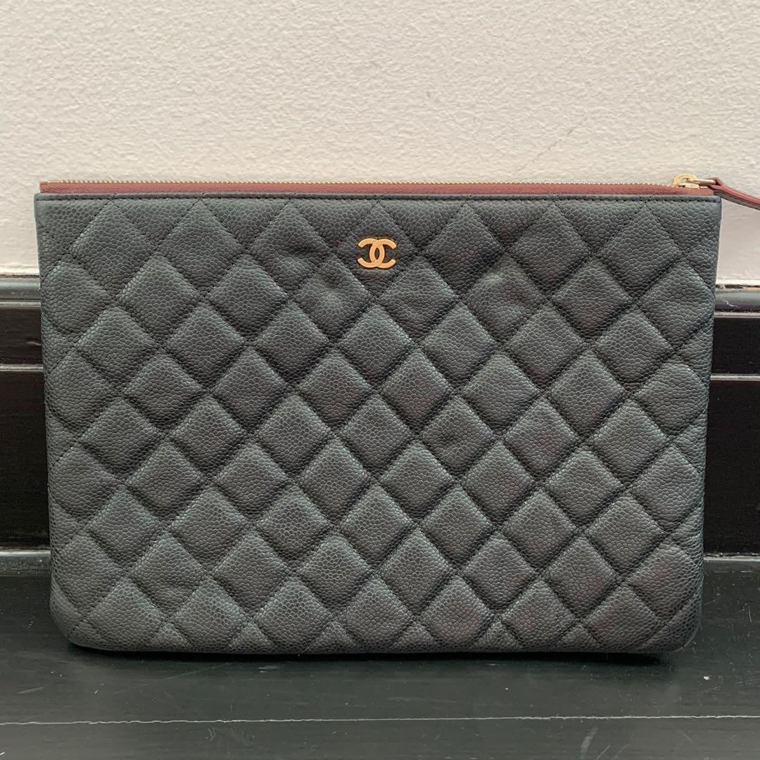 CHANEL Classic Pouch clutch - Caviar GHW - Medium O Case, Luxury, Bags &  Wallets on Carousell