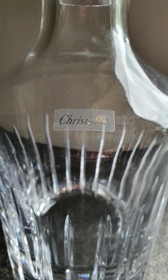 Christofle Iriana Crystal Whiskey Decanter
