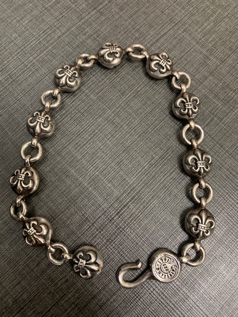 Chrome hearts cross ball bracelet sale