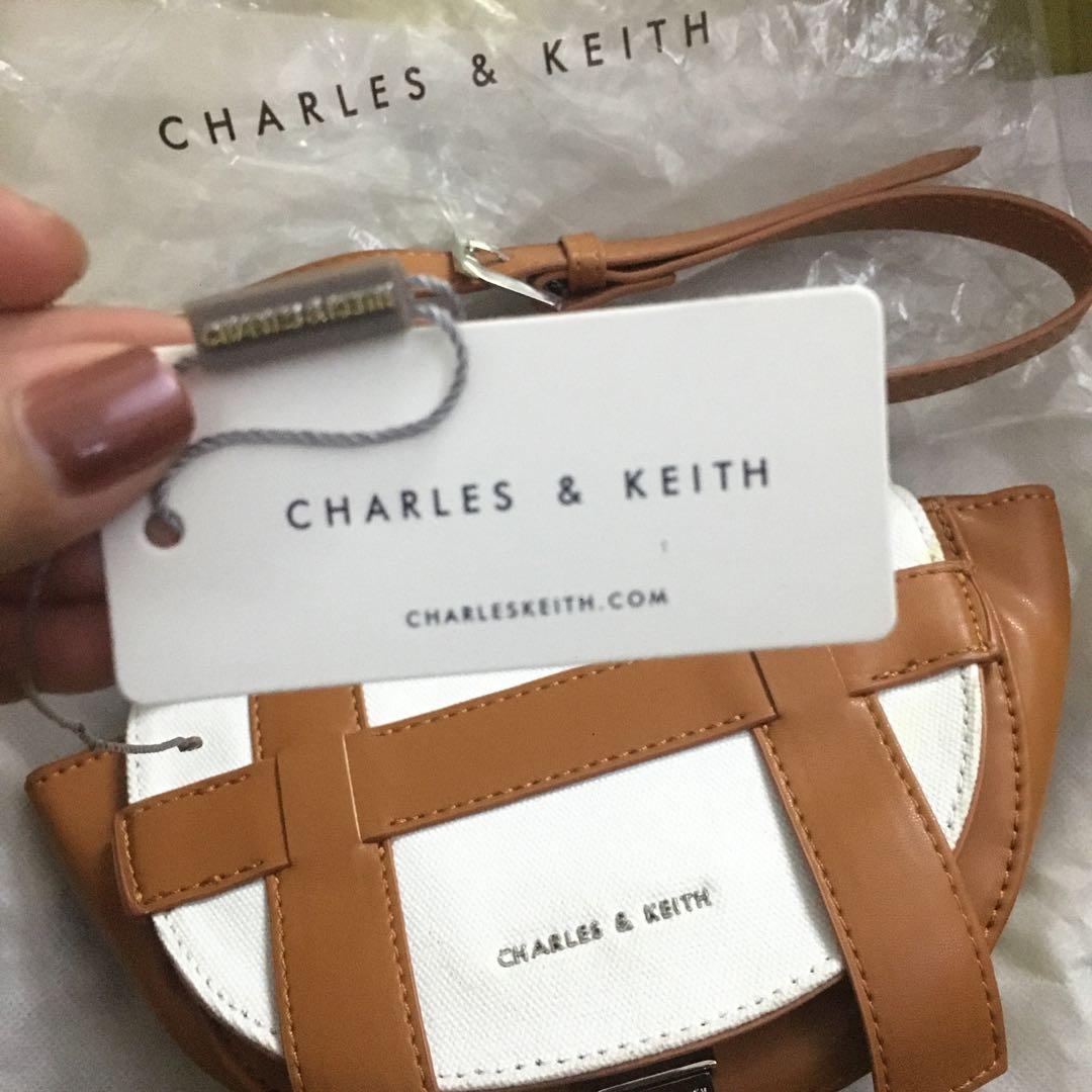 C&K Small Caged Canvas Crossbody Bag, Barang Mewah, Tas & Dompet di