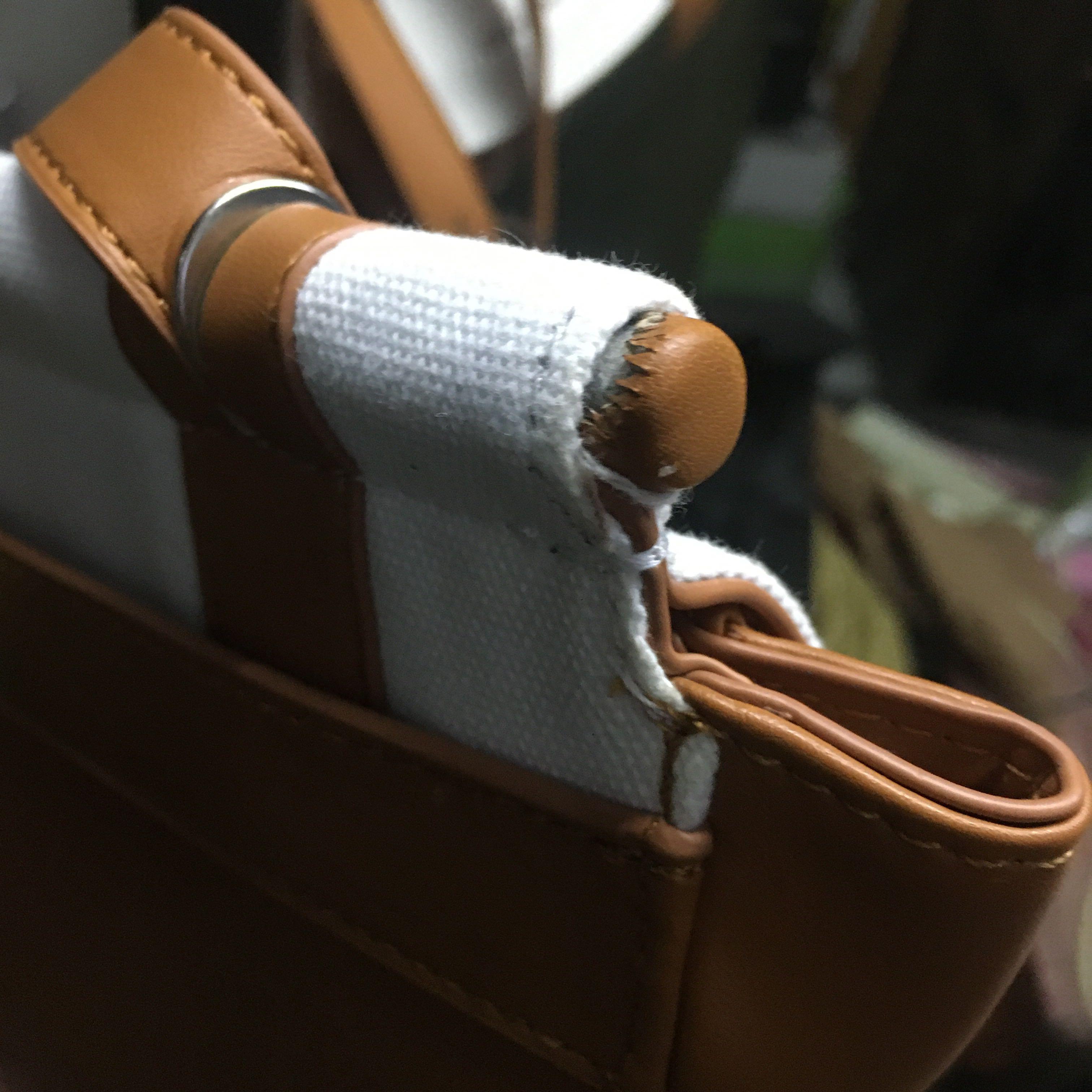 C&K Small Caged Canvas Crossbody Bag, Barang Mewah, Tas & Dompet di