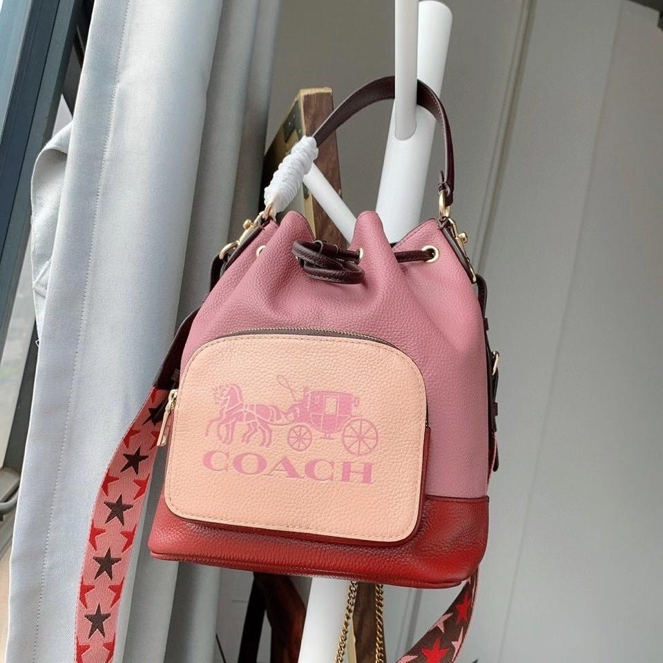 coach drawstring bucket bag