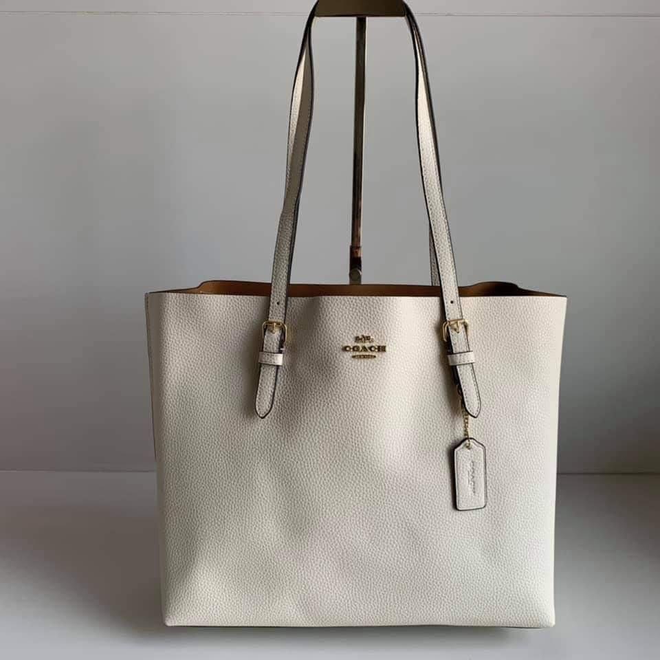 Coach mollie tote white clearance