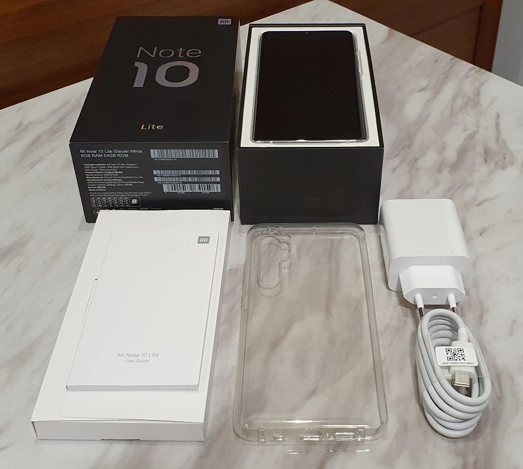 xiaomi mi note 10 lite glacier white