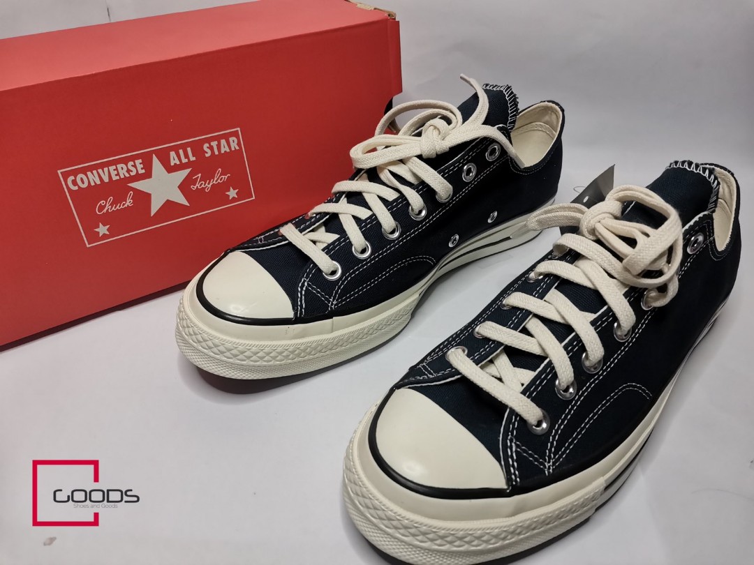 Converse Chuck Taylor 70s Low (Navy Blue), Fashion, Footwear, Sneakers on Carousell