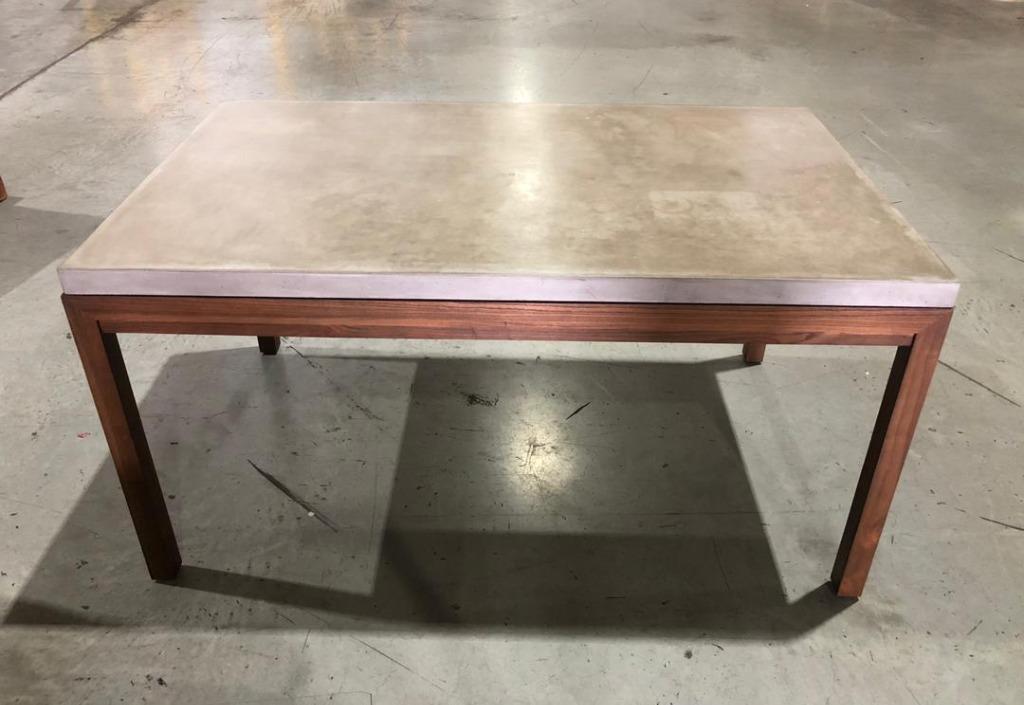 Crate and sales barrel concrete table