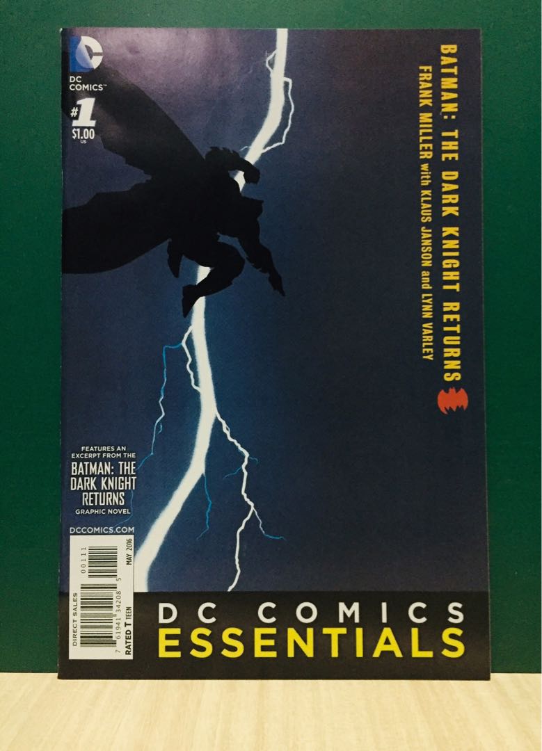 Essential Batman Comic Collection DC Comics Essentials Batman: the Dark Knight Returns, Hobbies & Toys ...