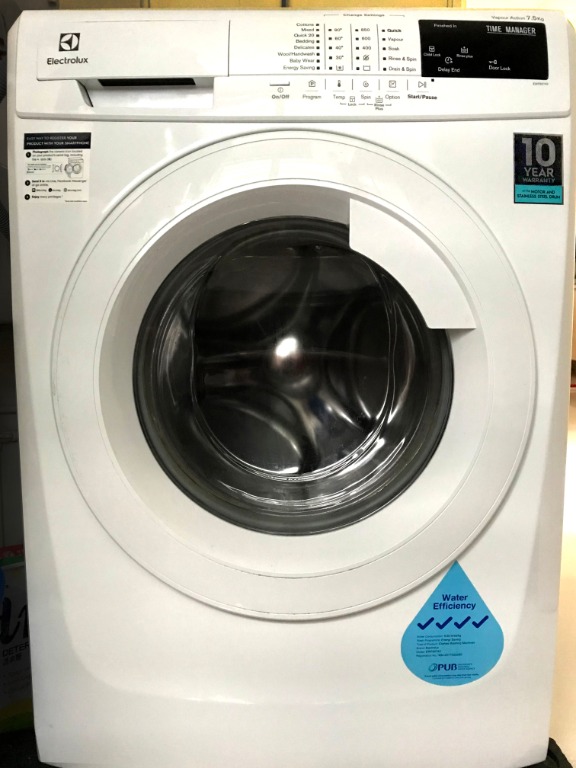 Electrolux 7.5 kg Front load washing machine EWF85743, TV & Home Appliances, Washing Machines