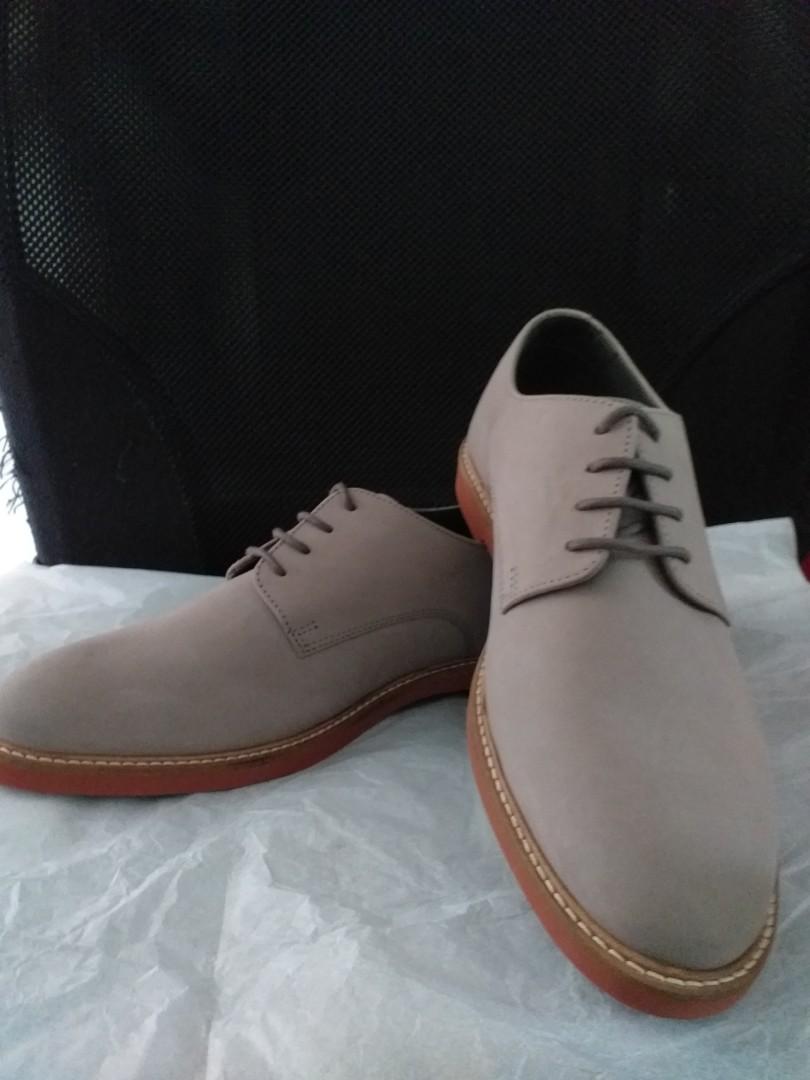 M\u0026S Men's Leather Grey lace shoe 